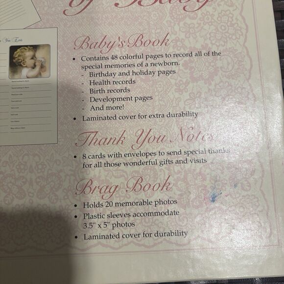 Vintage Bessie Pease Gutmann Baby Book Set - 1st Five Years Memory Kit NIB - Picture 13 of 16